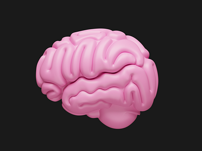 brain 3d 3dsmax design illustration