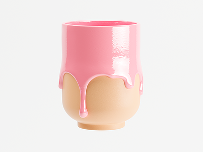 Cup 3d ceramics paint