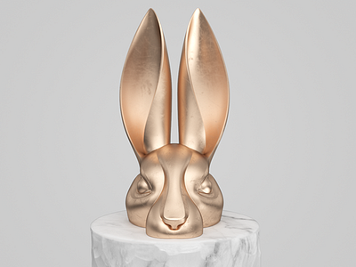 Rabbit 3d sculpture