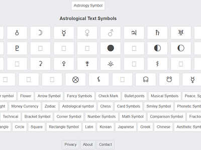 Astrological symbol astrological astrological symbols astrology cool symbols copy and paste symbols symbols textsymbols
