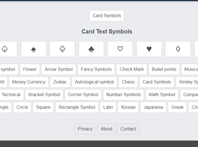 Card symbol card card symbol cards cool symbols copy and paste symbols symbols textsymbols