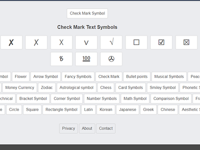 Check mark symbol check mark check sign cool symbols copy and paste symbols symbols textsymbols