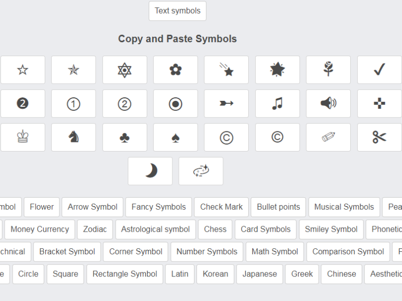 Copy And Paste Symbols Ringlomi