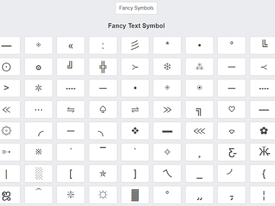 Fancy text symbol by Copy and paste symbols on Dribbble