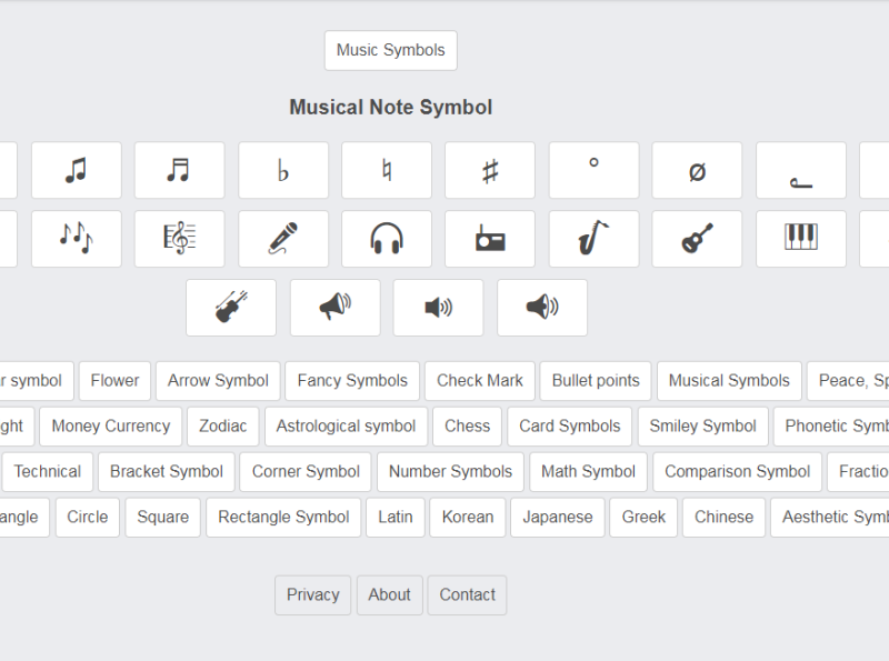 Musical symbol by Copy and paste symbols on Dribbble