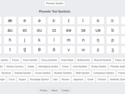 Phonetic symbol