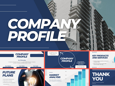 Company Profile PowerPoint Presentation Design template branding canva design designer googleslides graphic design graphicdesigner illustration mspowerpoint powerpointpresentation presentation