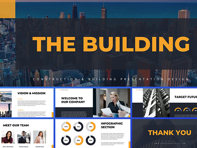 Real Estate PowerPoint Presentation Template branding canva design designer googleslides graphic design graphicdesigner mspowerpoint powerpointpresentation presentation