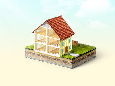 House ground house illustration pipe sectional sky tube