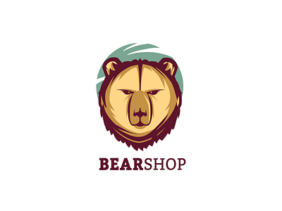Bear Shop bear brand logo mark shop sport symbol