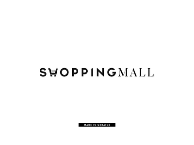 ShoppingMall black brand buy clothes e commerce logo logotype mall shop store typography