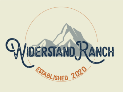 Widerstand Ranch branding design logo typography