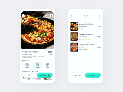 Daily UI - E Commerce Shop app app design behance dailyui dailyuichallenge delivery app design e commerce ecommerce food mobile pizza product restaurant app ui ux