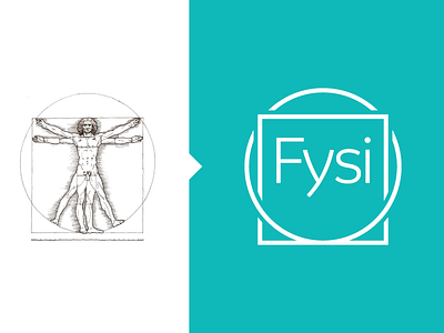Fysi Aesthetics aesthetic brand branding geometric logo logotype medical nature vitruvian