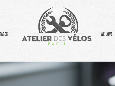 Atelier des vélos Paris akzidenz grotesk condensed bike fixed gear fixie neutra paris vintage