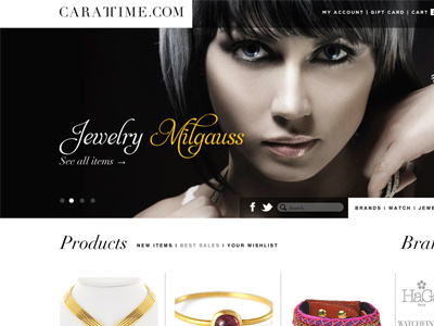 New e-commerce project black didot fashion font header slider yellow