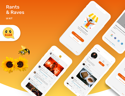 Rants & Raves | Social Media Mobile App dashboard design illustration instagram mobile app ui upload ux