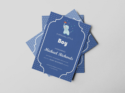 Boy Baby Shower Invitation Design Template baby boy design invititation shower template