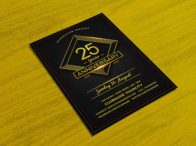 Anniversary Event Flyer Template anniversary event flyer template