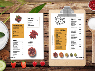 Flat Healthy Menu Template flat healthy menu template