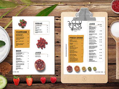 Flat Healthy Menu Template