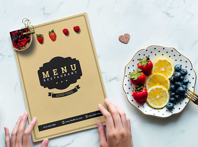 Premium Vintage Style PSD Menu Template menu premium psd style template vintage