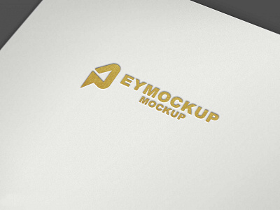 Golden Plain Logo Mockup app branding design icon logo psd ui ux vector web