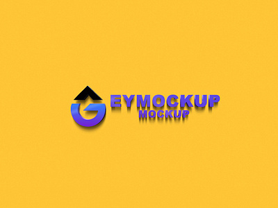 3D Logo Mockup branding design icon logo psd ui ux vector web