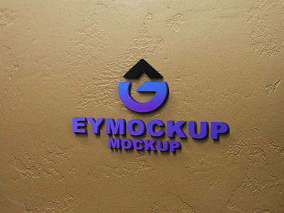 Indoor Wall Logo 3d Mockup