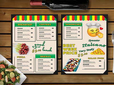 Fun Day Restaurant Menu Template