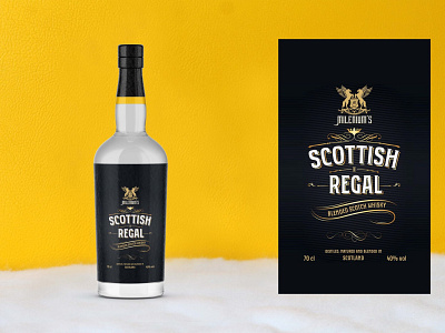 Lux Whisky Bottle Mockup bottle branding design illustration lux menu mockup psd template whisky