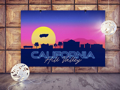 Free California Poster Mockup branding california design free illustration logo menu mockup poster psd template ui ux vector