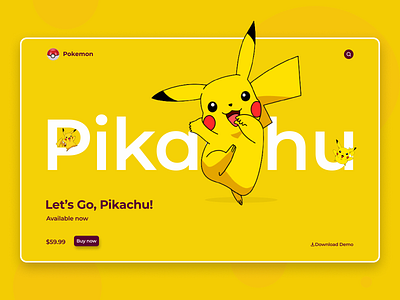 Pikachu art page branding graphic design illustration