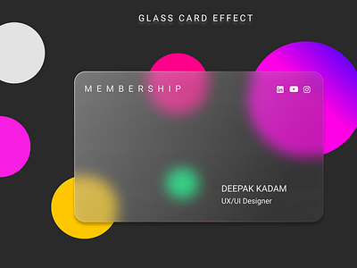 Glass card designe