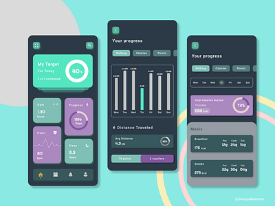 Health Tracker App UI