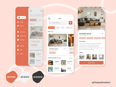 The House Finder App appdesign branding housefinder rentapp uxdesign