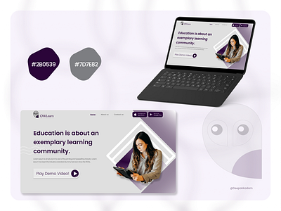 Education web app page