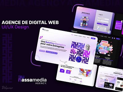 DIGITAL MARKETING AGENCY WEB DESIGN agency website design desktop digital agency landing page marketing agency marvelous website mobile app ui ui design ux ux design webdesign