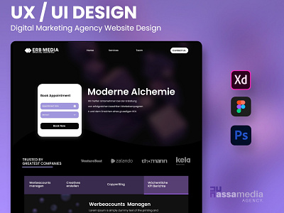 Marketing Digital Agency Website Ux Ui Design