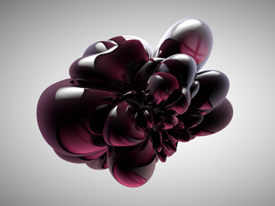 Jubblybubbly 3d abstract shape blob cinema4d experiment light and shadoe light and shadow reflections