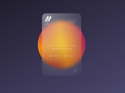 Glassmorphism: Debit Card animation application branding carddesign debitcard financial glassmorphism graphic design illustration logo mobileappdesign ui ux uxdesign