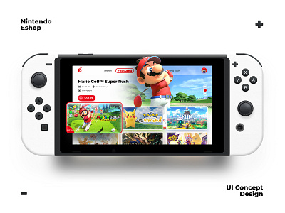 Nintendo Eshop Concept Design concept e shop game handheld mario new nintendo oled pokemon store switch