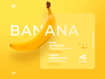 Banana banana infographic landing ui web website yellow