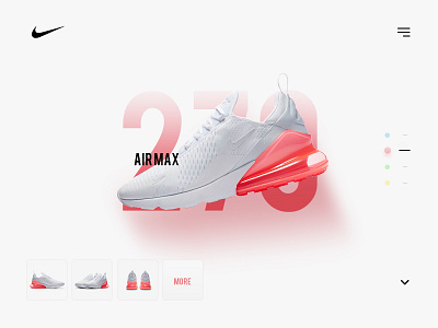 Nike Airmax 270 air max minimal nike pink sneaker website white