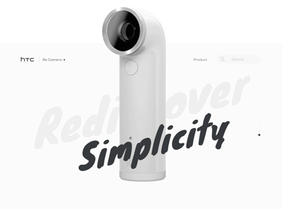 Htc re camera website (redesign) camera clean concept design htc landing minimal re web website