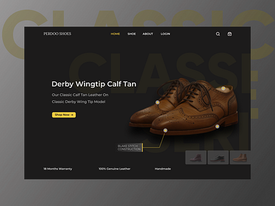 PERDOO SHOES Web Design Concept