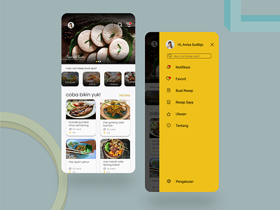 Food recipes app "yumasak" app case study design minimal recipe app study case ui ux