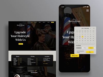 Responsive Barbershop site