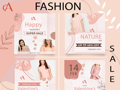 Cortila banner ads branding design design app fashion brand fashion design icon instagram post logo valentine day vector