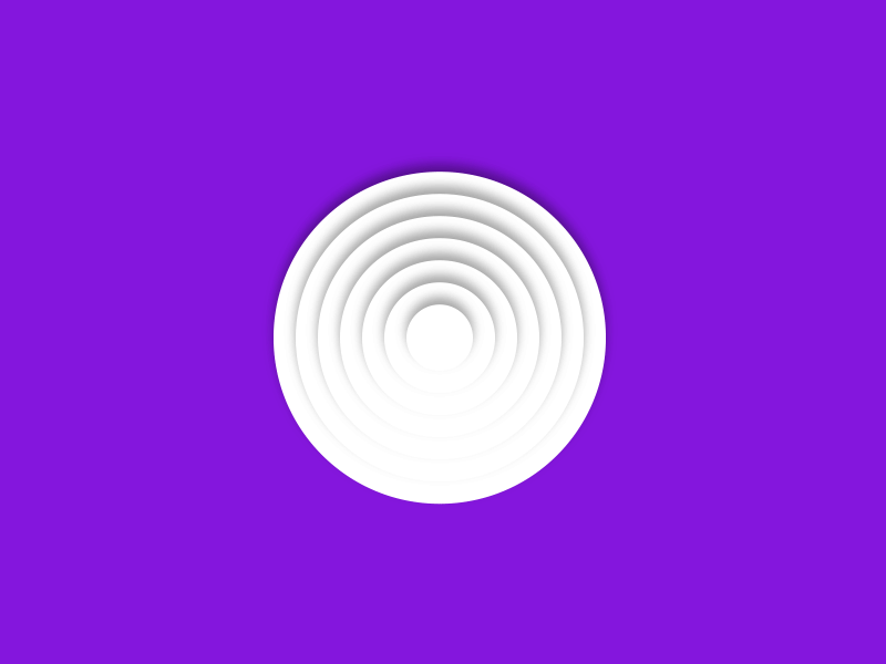Play of light after animation light minimal oval purple shadow white